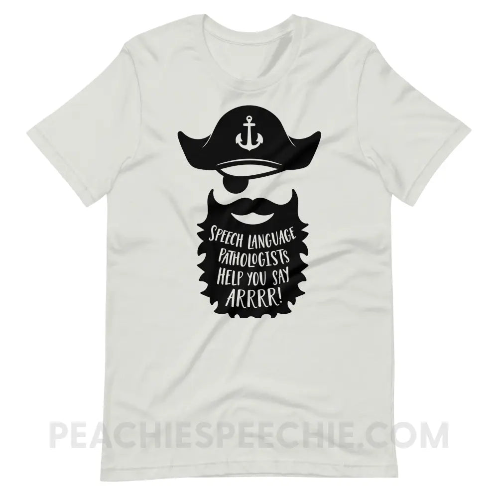 Pirate Premium Soft Tee - Silver / S T - Shirts & Tops peachiespeechie.com
