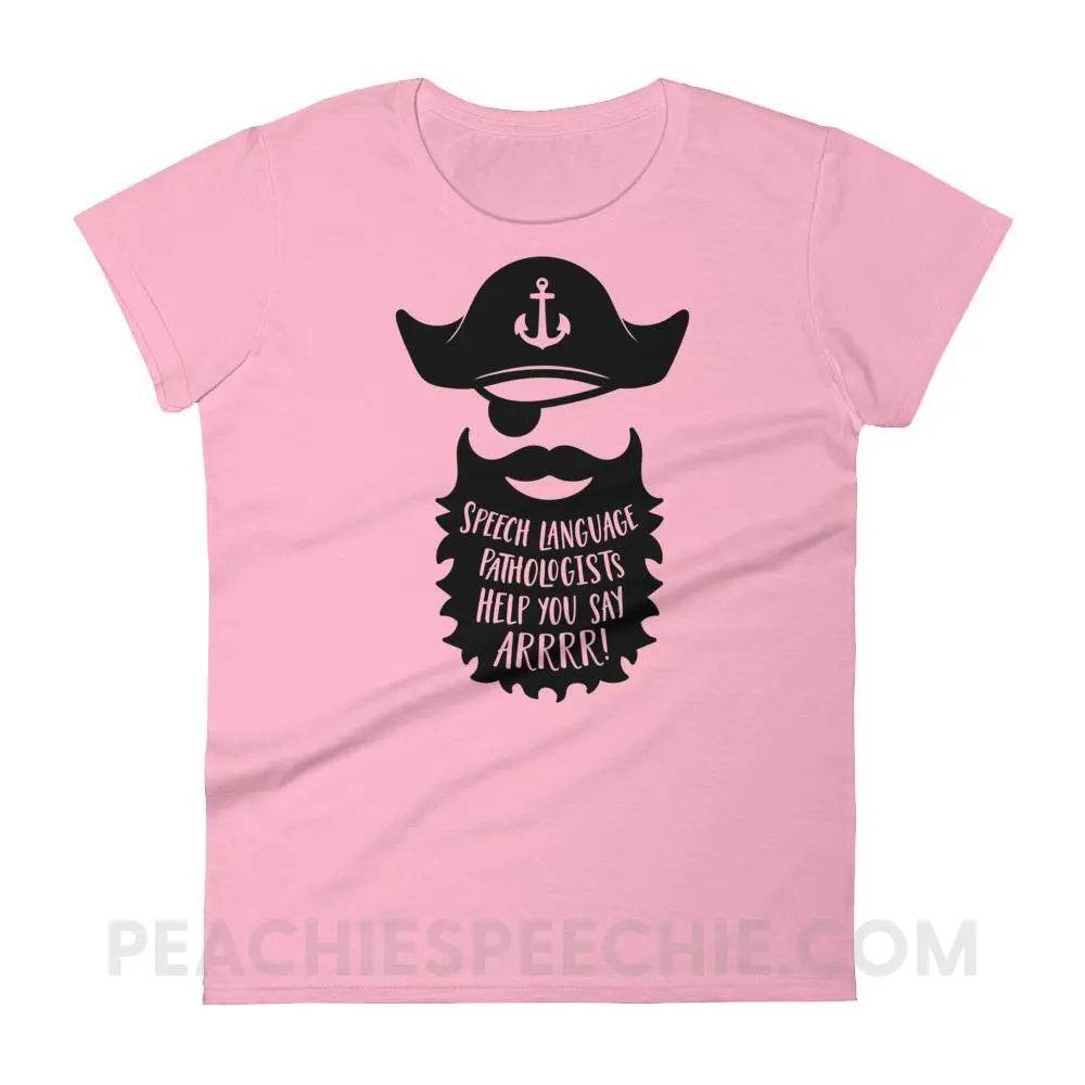 Pirate Women’s Trendy Tee - Charity Pink / S T-Shirts & Tops peachiespeechie.com