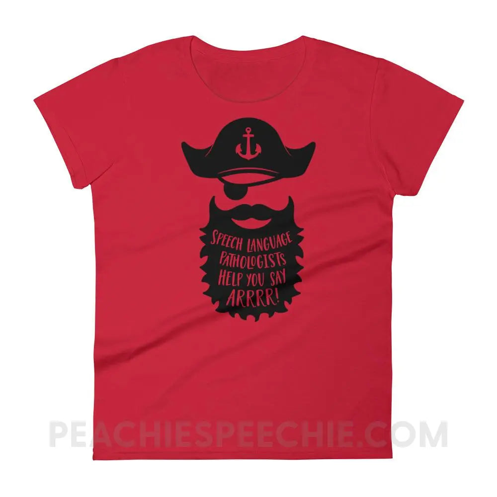 Pirate Women’s Trendy Tee - Red / S T-Shirts & Tops peachiespeechie.com