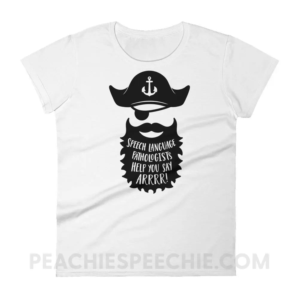 Pirate Women’s Trendy Tee - White / S T-Shirts & Tops peachiespeechie.com