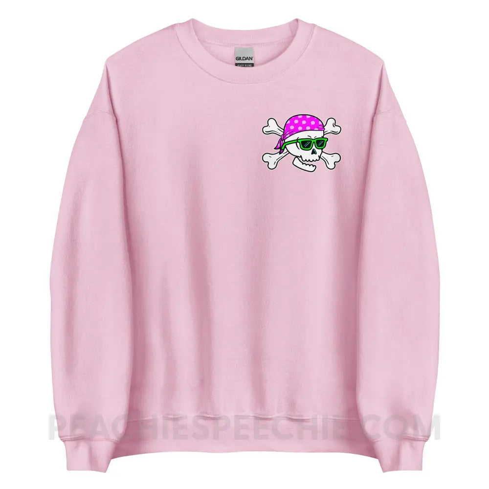 Pirate’s Life For Me Classic Sweatshirt - Light Pink / S - peachiespeechie.com