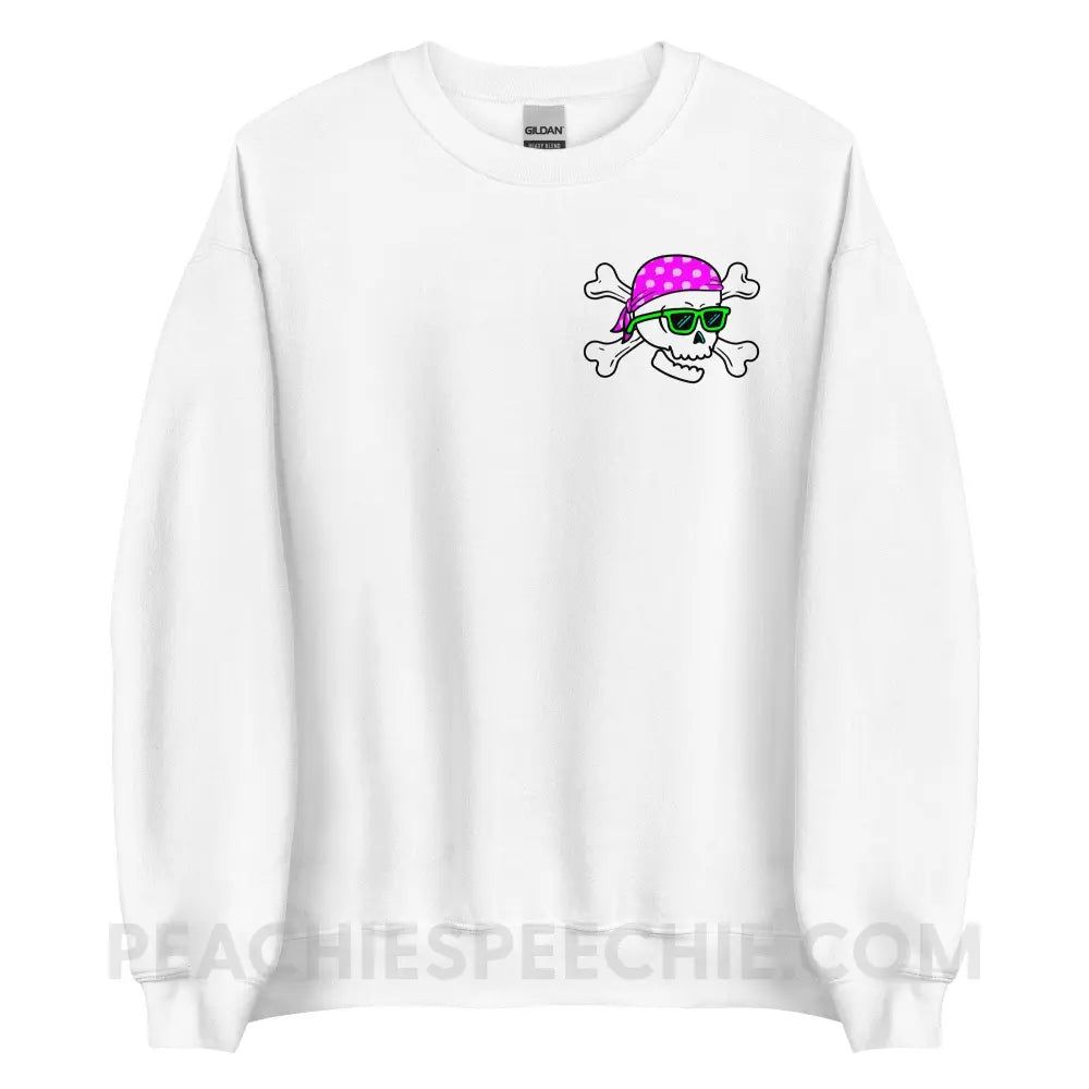 Pirate’s Life For Me Classic Sweatshirt - White / S - peachiespeechie.com