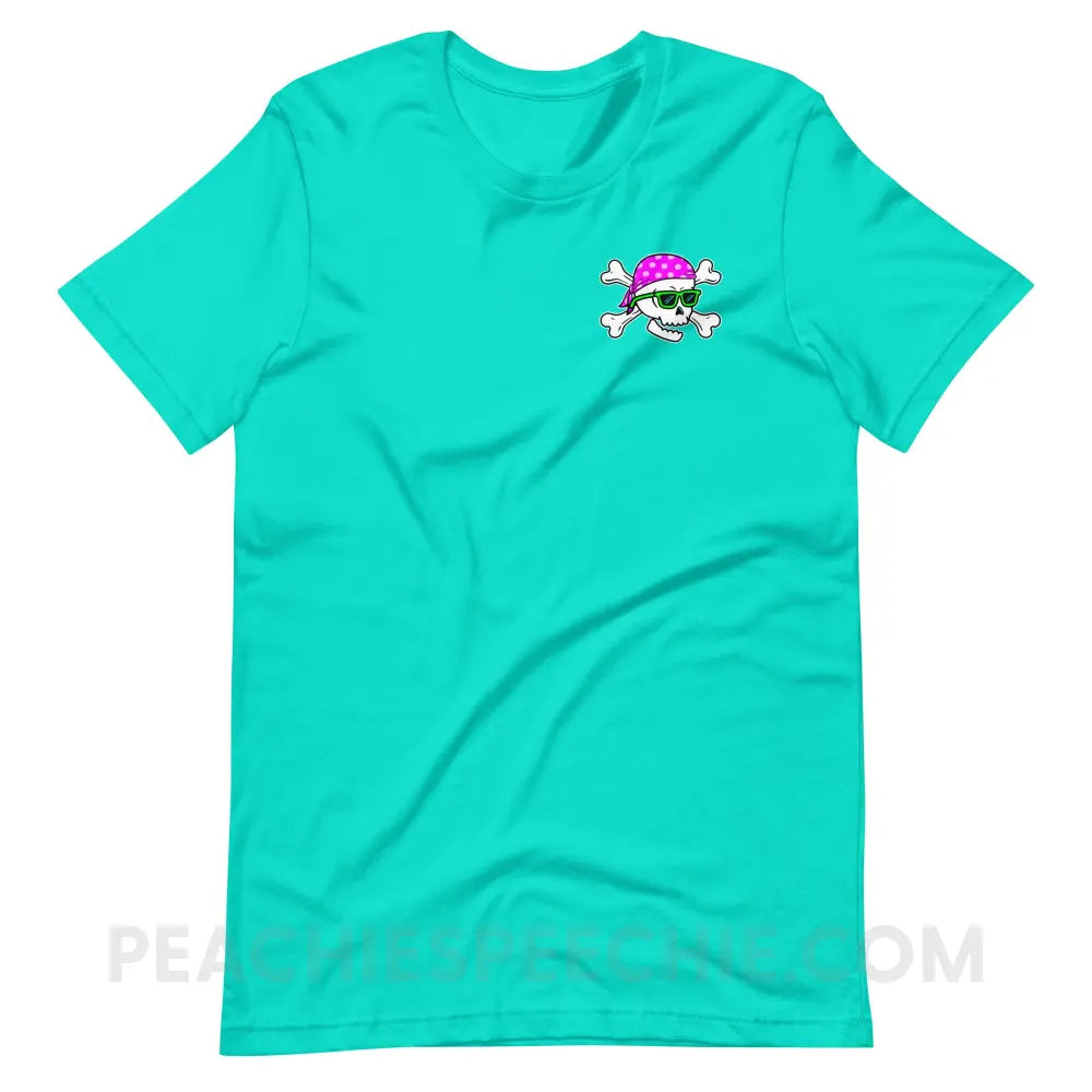 Pirate’s Life For Me Premium Soft Tee Teal / XS peachiespeechie.com