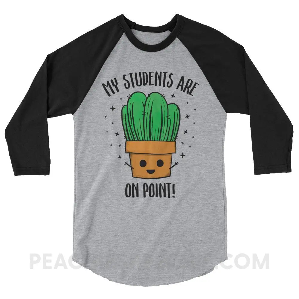 On Point Baseball Tee - Heather Grey/Black / XS T-Shirts & Tops peachiespeechie.com