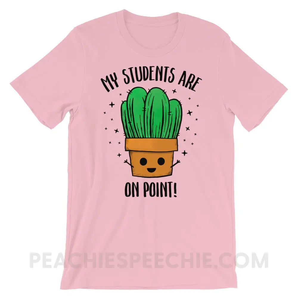 On Point Premium Soft Tee - Pink / S - T-Shirts & Tops peachiespeechie.com