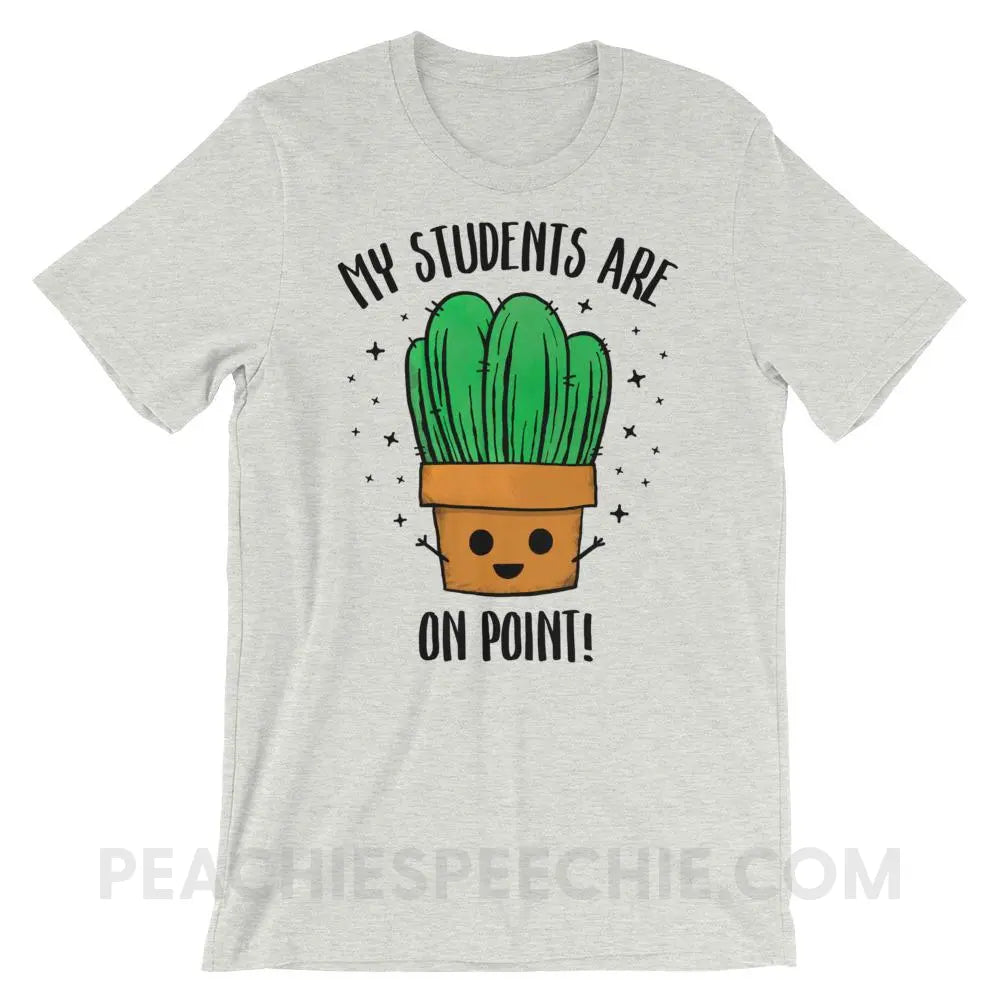 On Point Premium Soft Tee - Ash / S - T-Shirts & Tops peachiespeechie.com