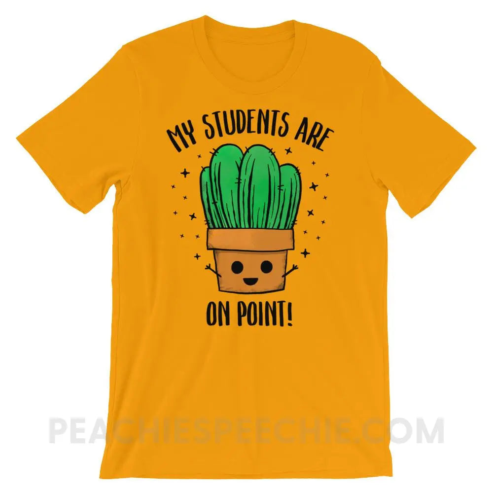 On Point Premium Soft Tee - Gold / S - T-Shirts & Tops peachiespeechie.com