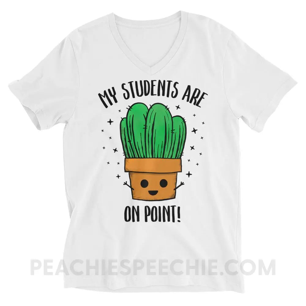 On Point Soft V-Neck - XS - T-Shirts & Tops peachiespeechie.com