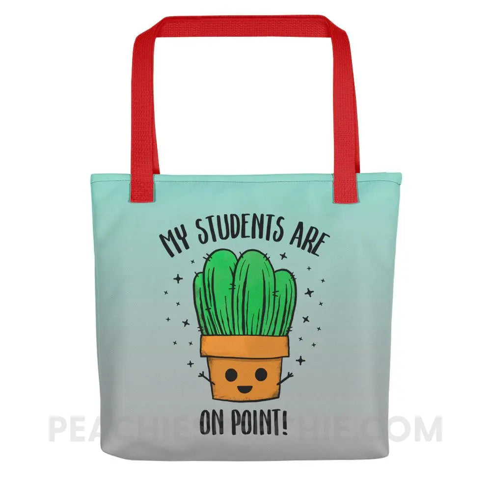 On Point Tote Bag - Red - Bags peachiespeechie.com
