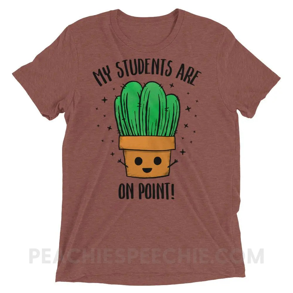 On Point Tri-Blend Tee - Mauve Triblend / XS - T-Shirts & Tops peachiespeechie.com