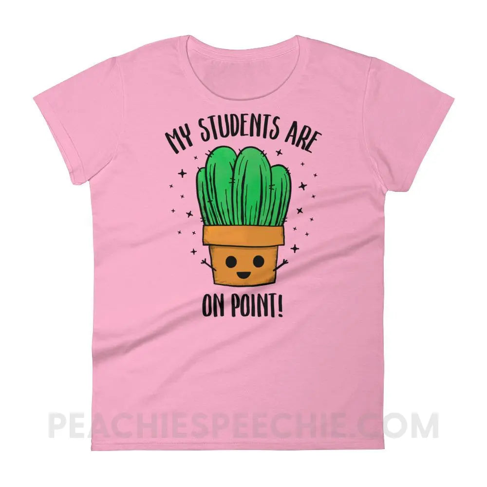 On Point Women’s Trendy Tee - CharityPink / S - T-Shirts & Tops peachiespeechie.com