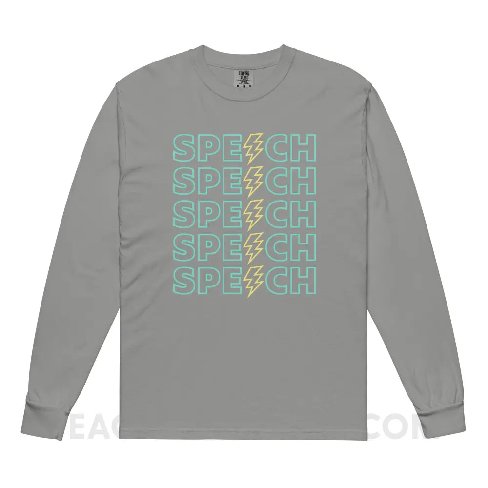 Power of Speech Comfort Colors Long Sleeve - peachiespeechie.com