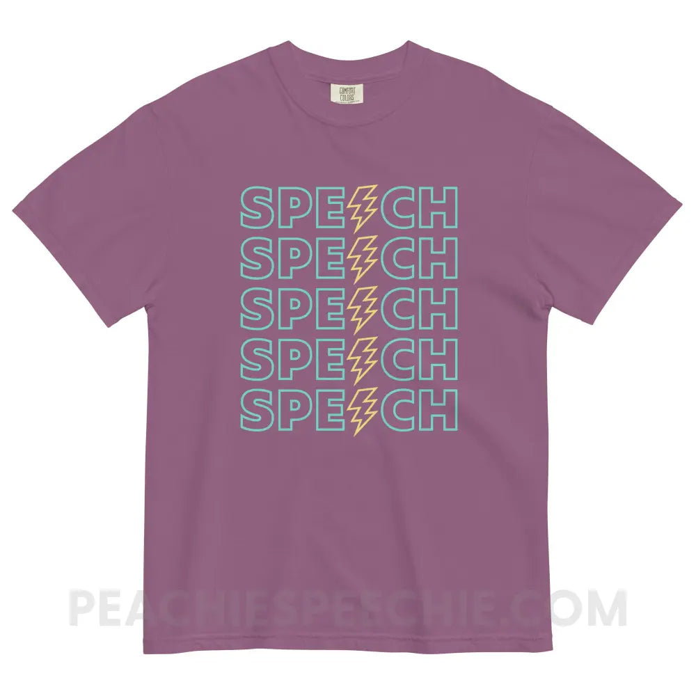 Power of Speech Comfort Colors Tee - Berry / S - peachiespeechie.com