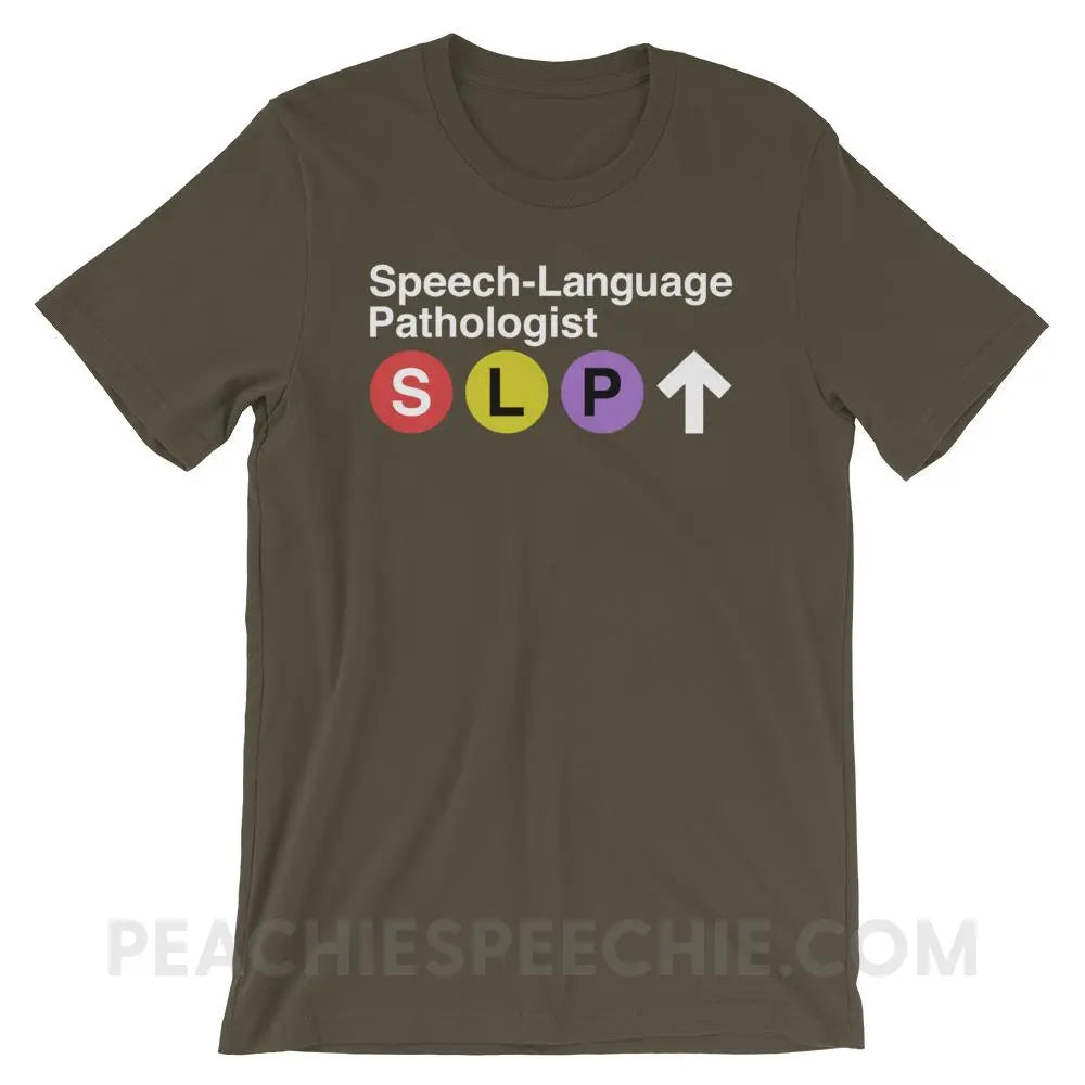 NYC SLP Premium Soft Tee - Army / S - T-Shirts & Tops peachiespeechie.com