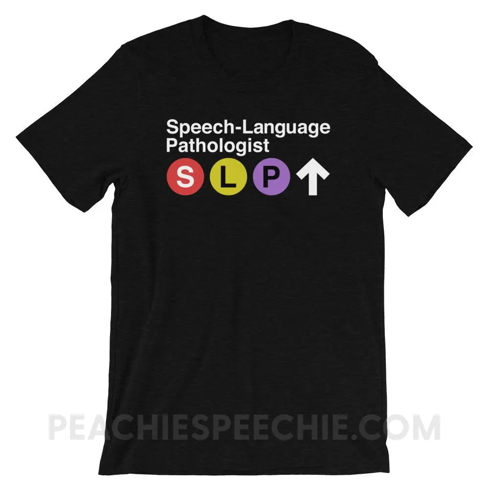 NYC SLP Premium Soft Tee - Black Heather / XS - T-Shirts & Tops peachiespeechie.com