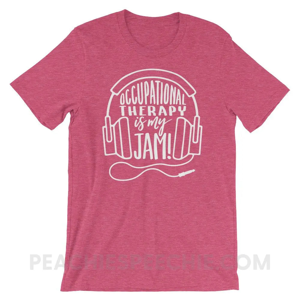 OT Jam Premium Soft Tee - Heather Raspberry / S - T-Shirts & Tops peachiespeechie.com