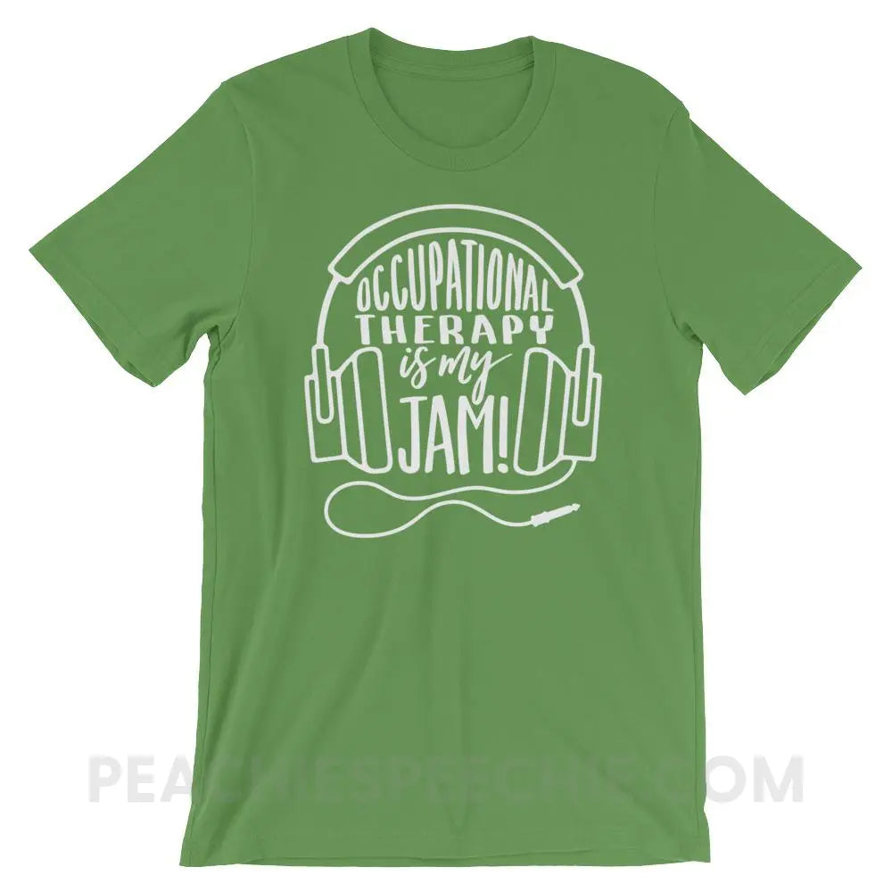 OT Jam Premium Soft Tee - Leaf / S - T-Shirts & Tops peachiespeechie.com