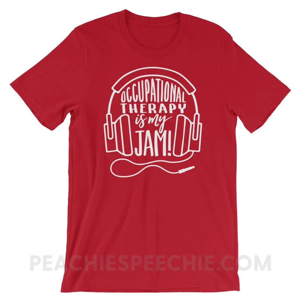 OT Jam Premium Soft Tee - Red / S - T-Shirts & Tops peachiespeechie.com