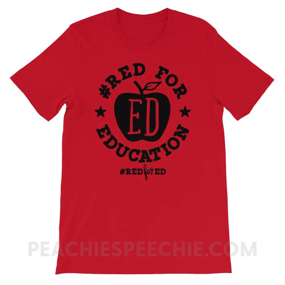 Red for Ed Premium Soft Tee - S - T-Shirts & Tops peachiespeechie.com