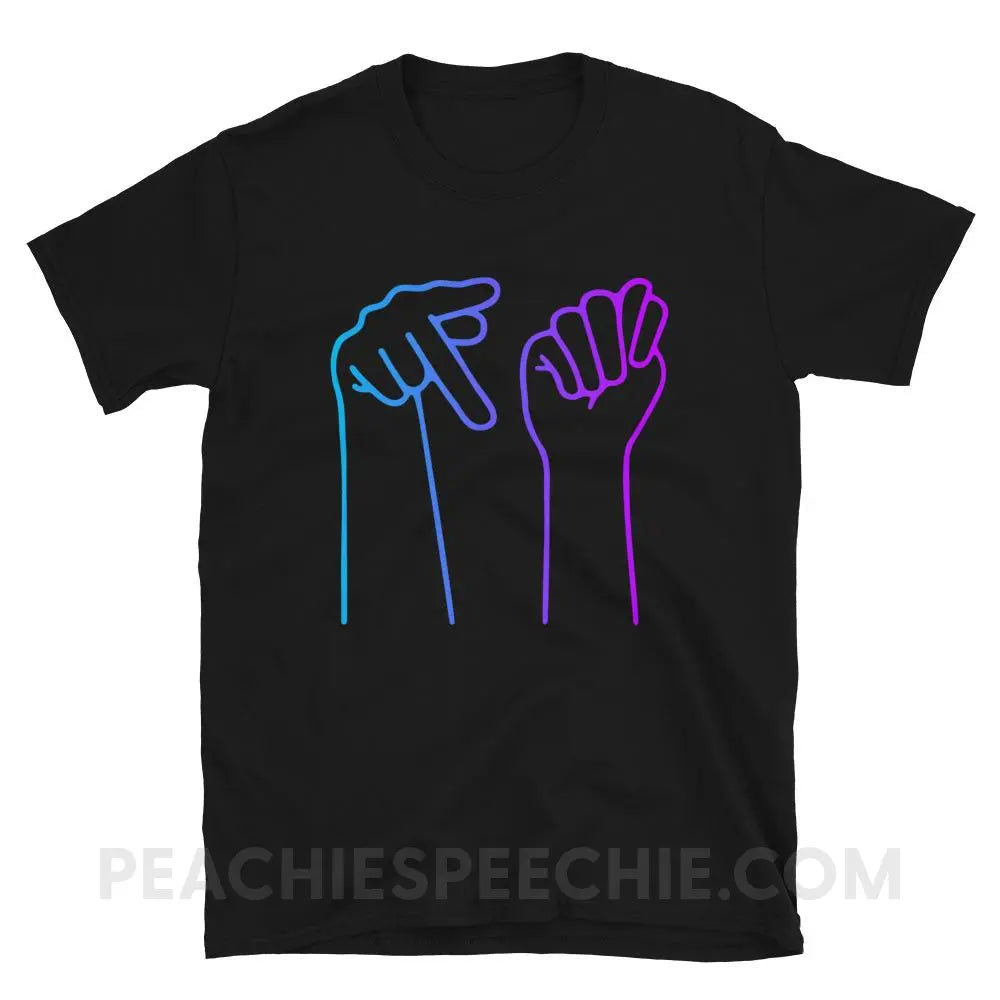 PT Hands Classic Tee - Black / S - T-Shirts & Tops peachiespeechie.com