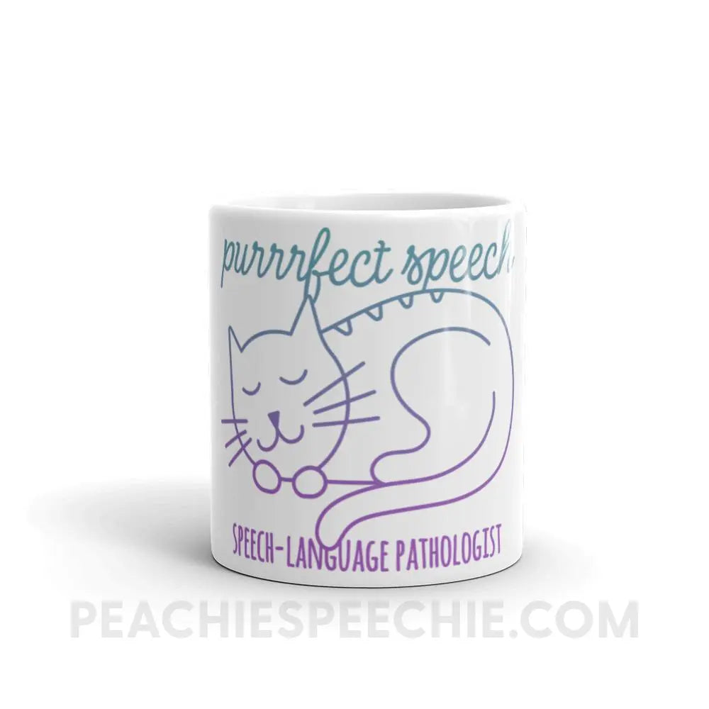 Purrrfect Speech Coffee Mug - Mugs peachiespeechie.com
