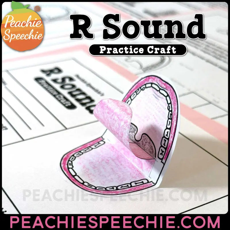 R Sound Practice Craft Materials peachiespeechie.com