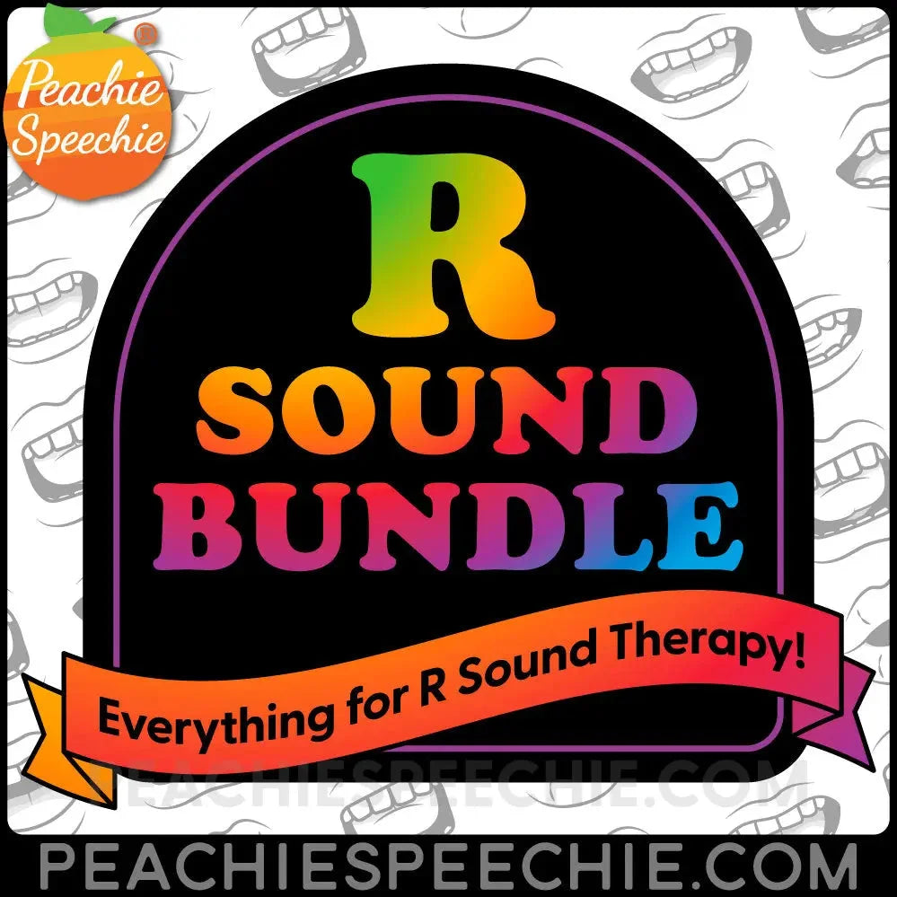 R Sound Speech Therapy Bundle - Materials peachiespeechie.com