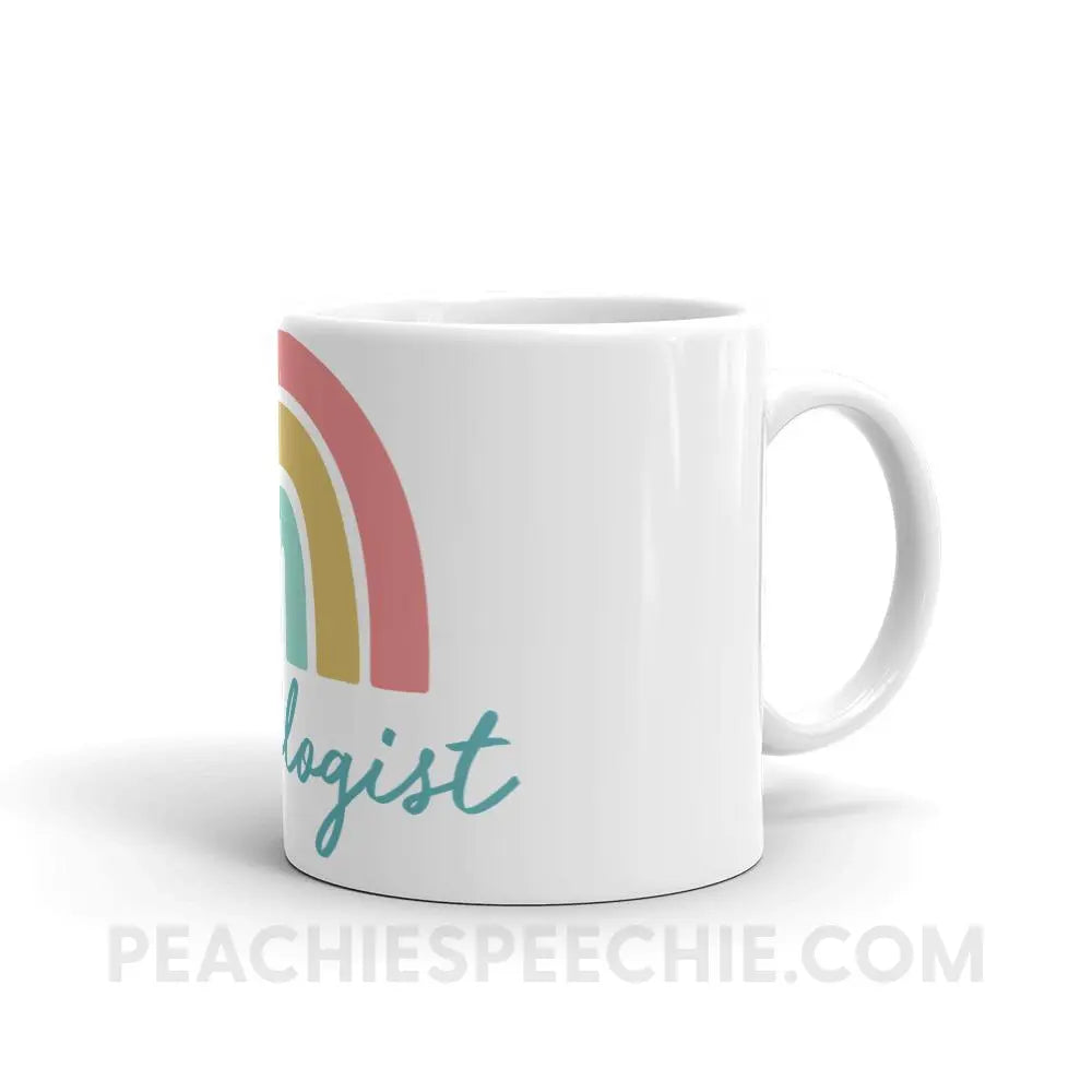 Rainbow Audiologist Coffee Mug - 11oz - peachiespeechie.com