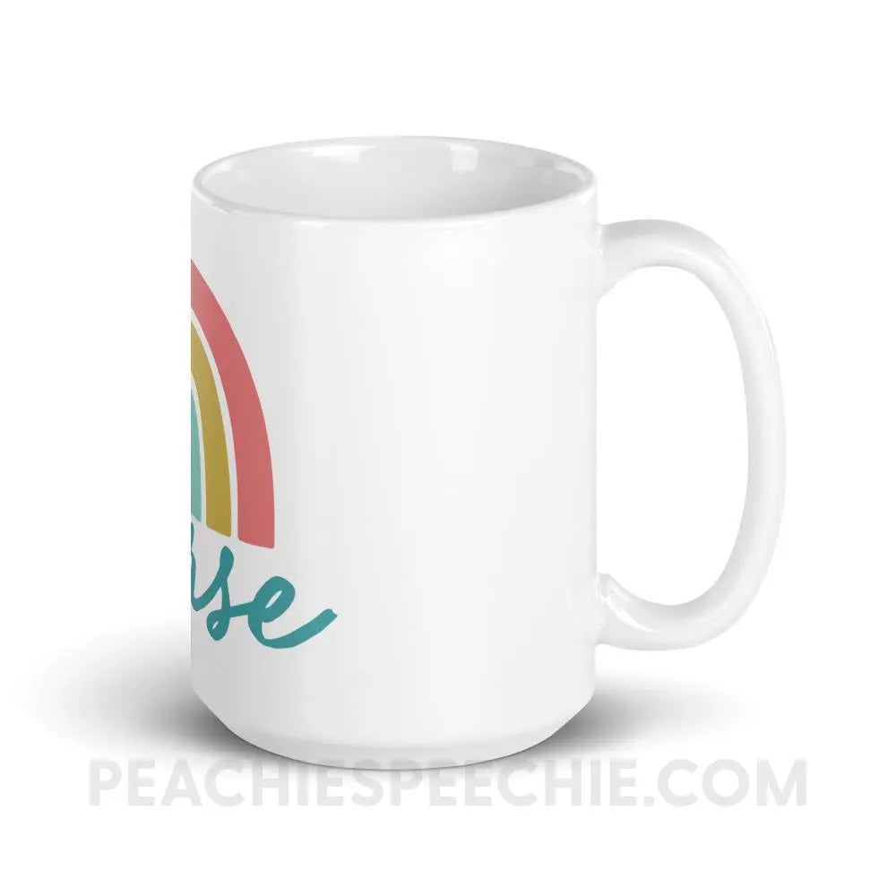 Rainbow Nurse Coffee Mug - 15oz - peachiespeechie.com
