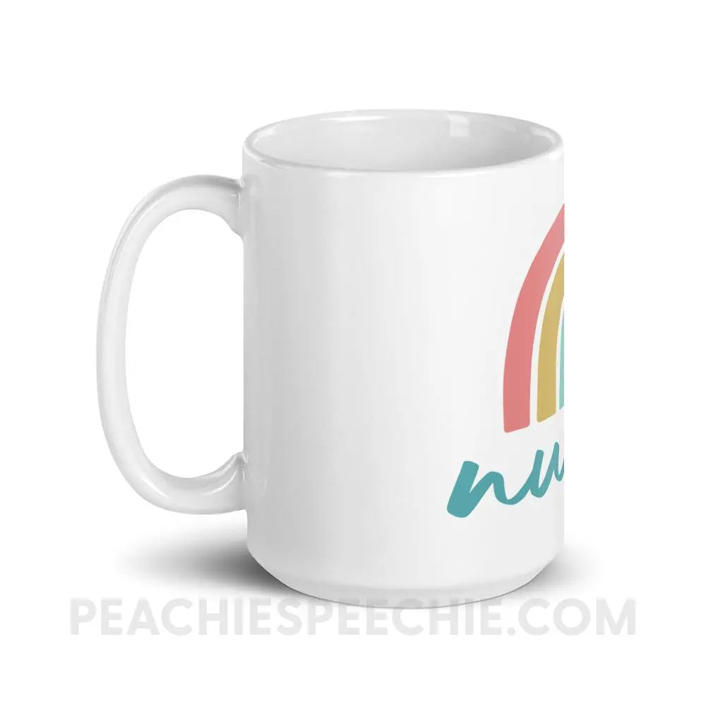 Rainbow Nurse Coffee Mug - peachiespeechie.com