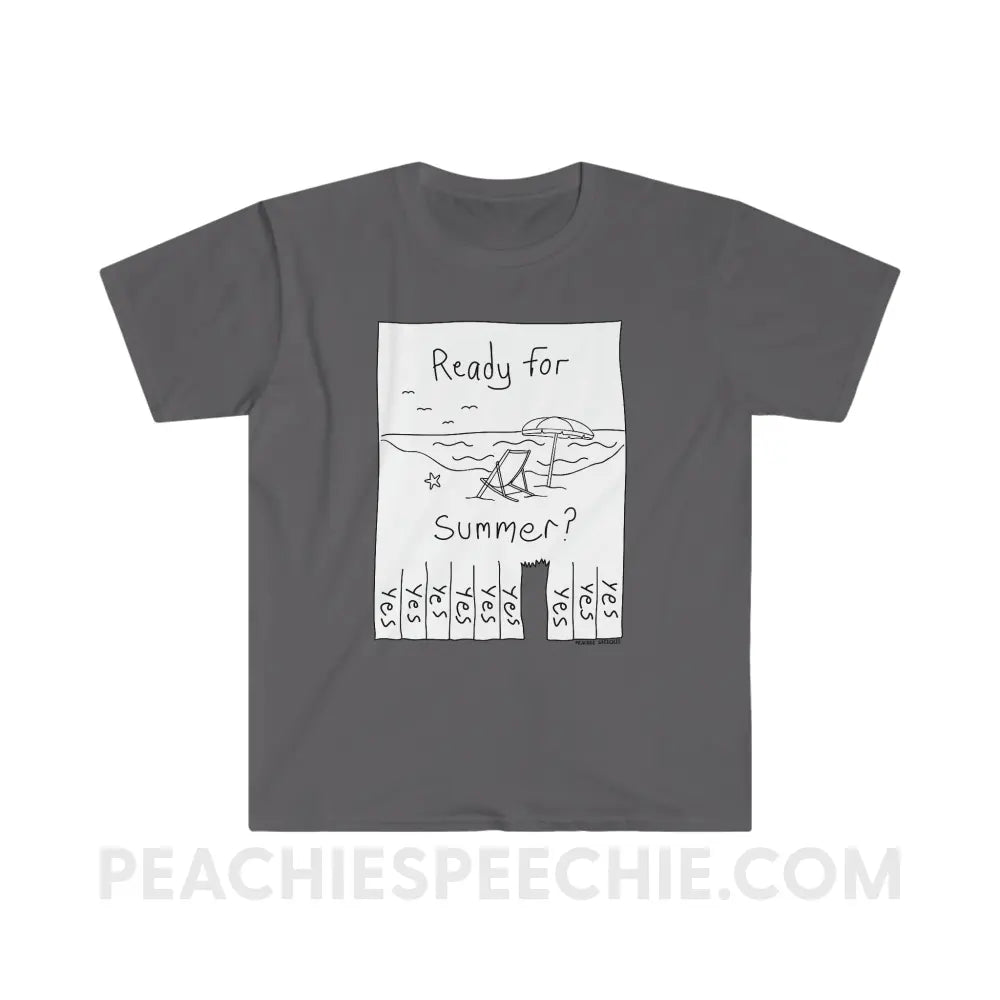 Ready For Summer Tear Away Flyer Classic Tee - Charcoal / S - T-Shirt peachiespeechie.com