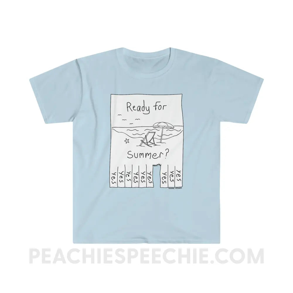 Ready For Summer Tear Away Flyer Classic Tee - Light Blue / S - T-Shirt peachiespeechie.com