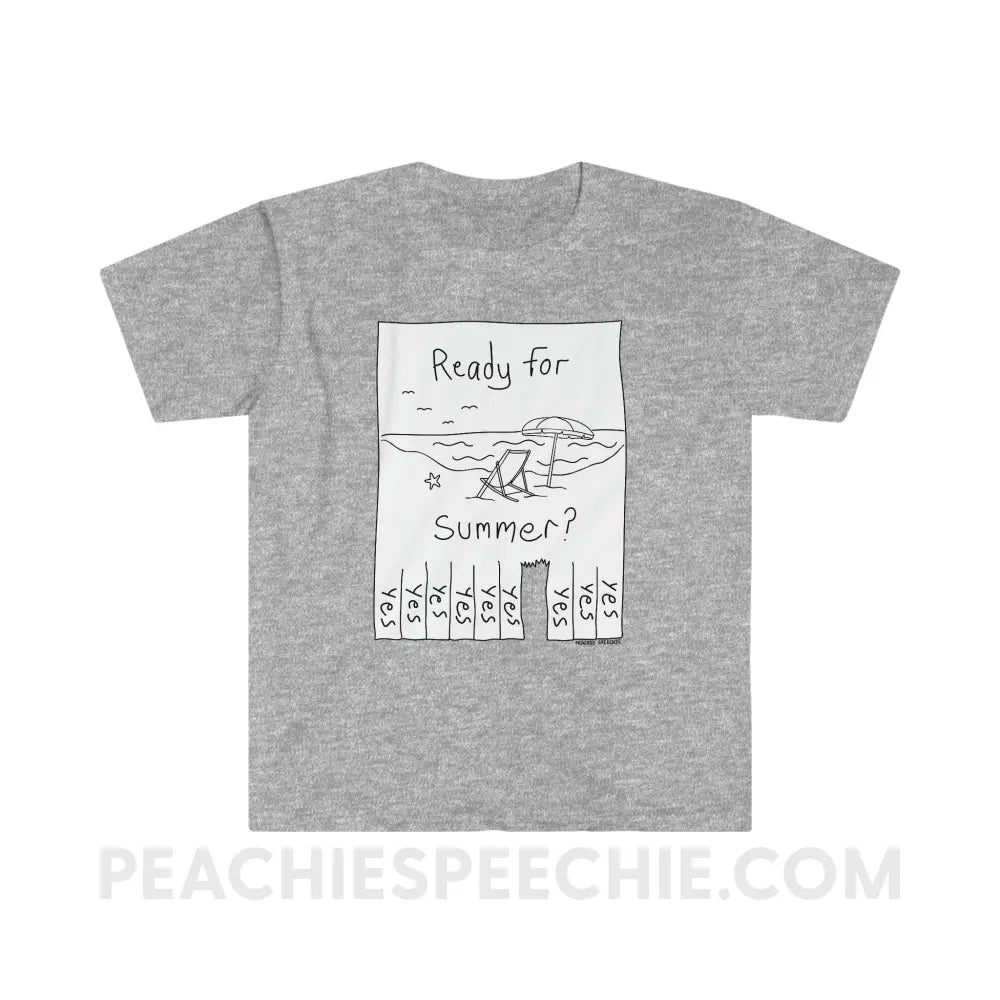 Ready For Summer Tear Away Flyer Classic Tee - Sport Grey / S - T-Shirt peachiespeechie.com