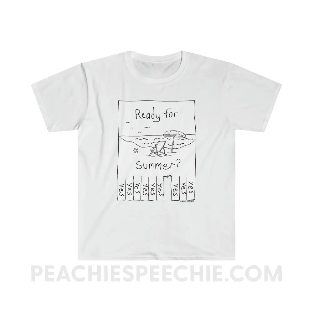 Ready For Summer Tear Away Flyer Classic Tee - White / S - T-Shirt peachiespeechie.com