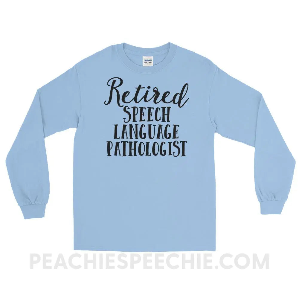 Retired SLP Long Sleeve Tee - Light Blue / S T - Shirts & Tops peachiespeechie.com