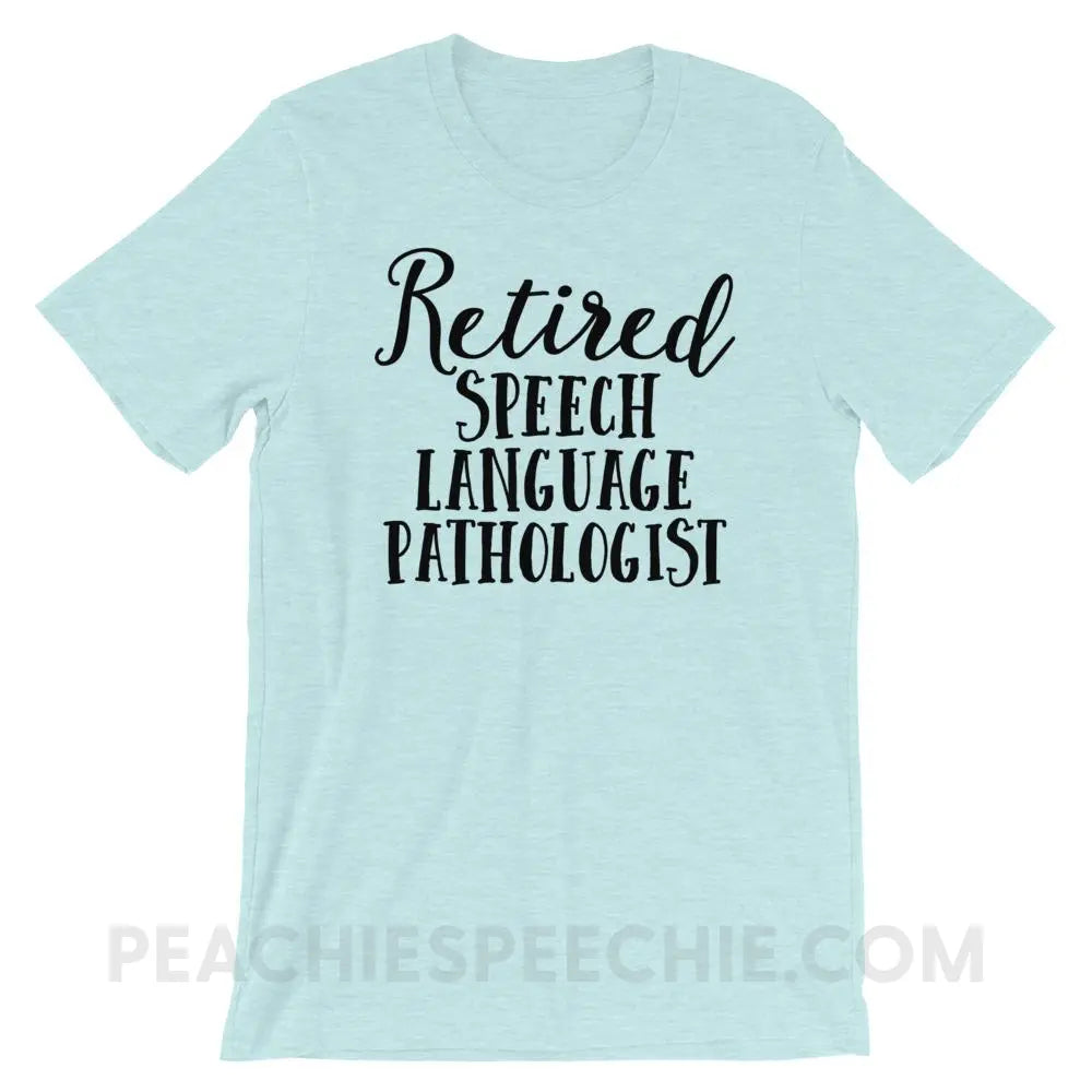 Retired SLP Premium Soft Tee - Heather Prism Ice Blue / XS - T-Shirts & Tops peachiespeechie.com