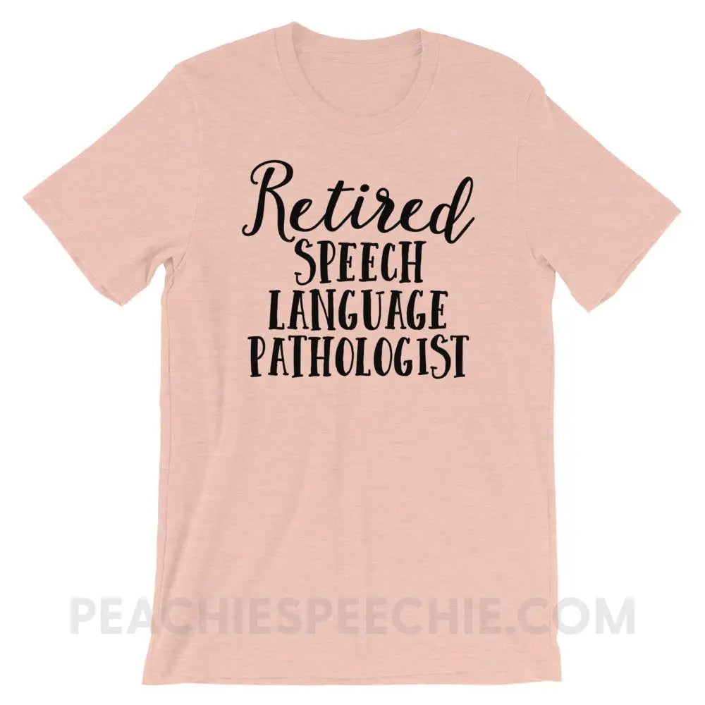 Retired SLP Premium Soft Tee - Heather Prism Peach / XS - T-Shirts & Tops peachiespeechie.com