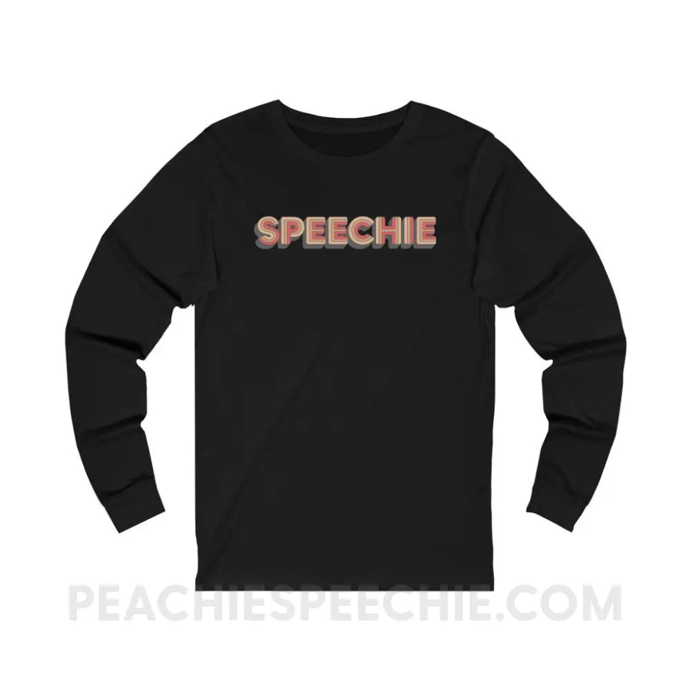 Retro Speechie Premium Long Sleeve - Black / S - Long-sleeve peachiespeechie.com