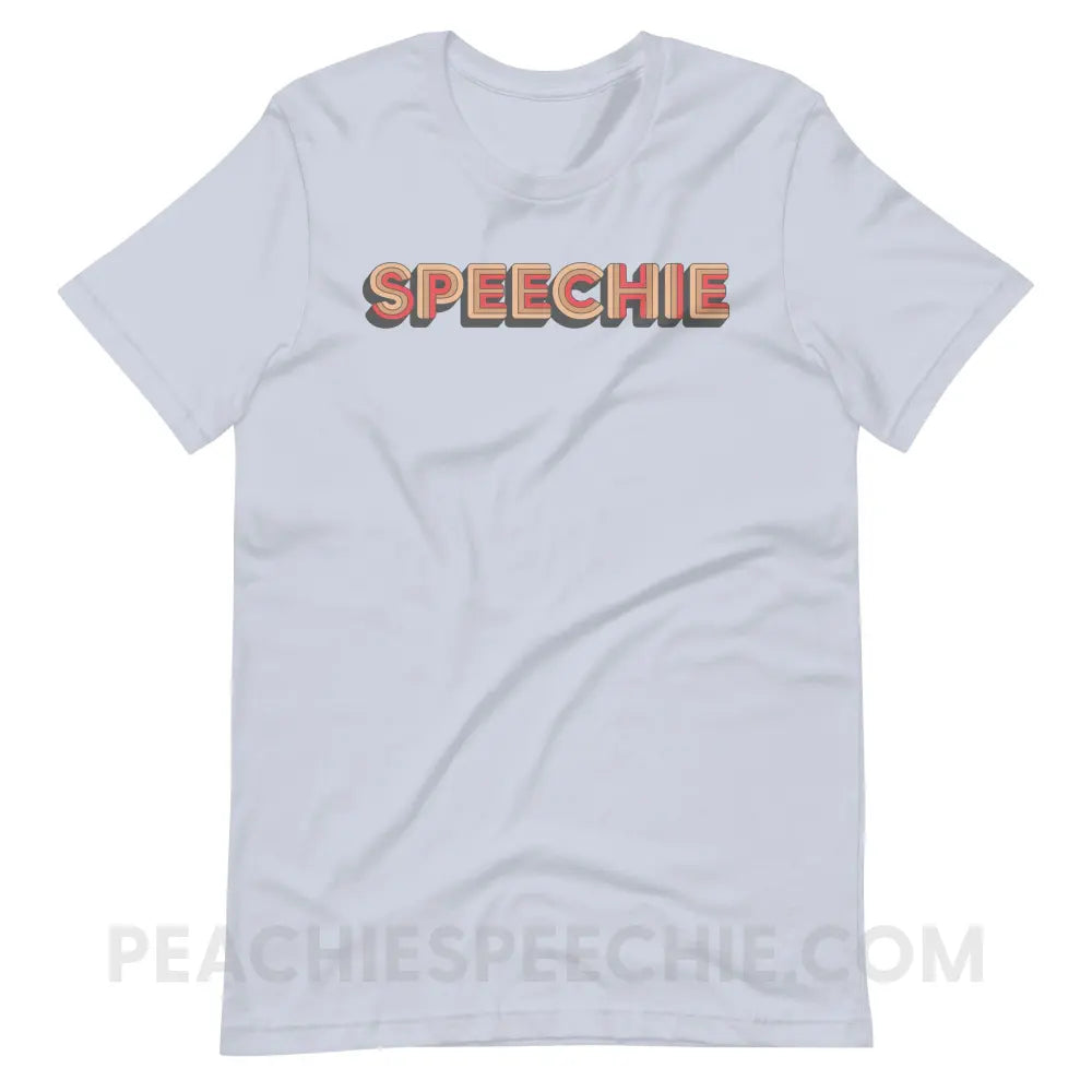 Retro Speechie Premium Soft Tee - Light Blue / XS - T-Shirt peachiespeechie.com