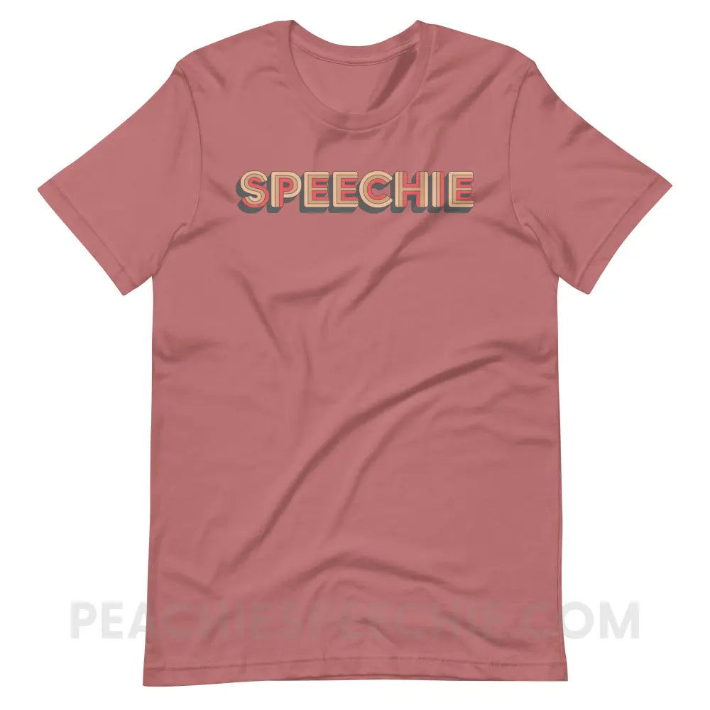 Retro Speechie Premium Soft Tee - Mauve / S - T-Shirt peachiespeechie.com