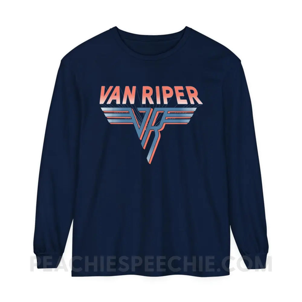 Van Riper Comfort Colors Long Sleeve - True Navy / S - Long-sleeve peachiespeechie.com