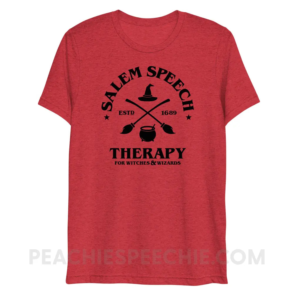 Salem Speech For Witches & Wizards Tri-Blend Tee - Red Triblend / XS - peachiespeechie.com