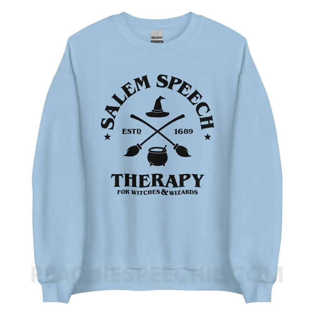 Salem Speech For Witches & Wizards Classic Sweatshirt - Light Blue / S - peachiespeechie.com