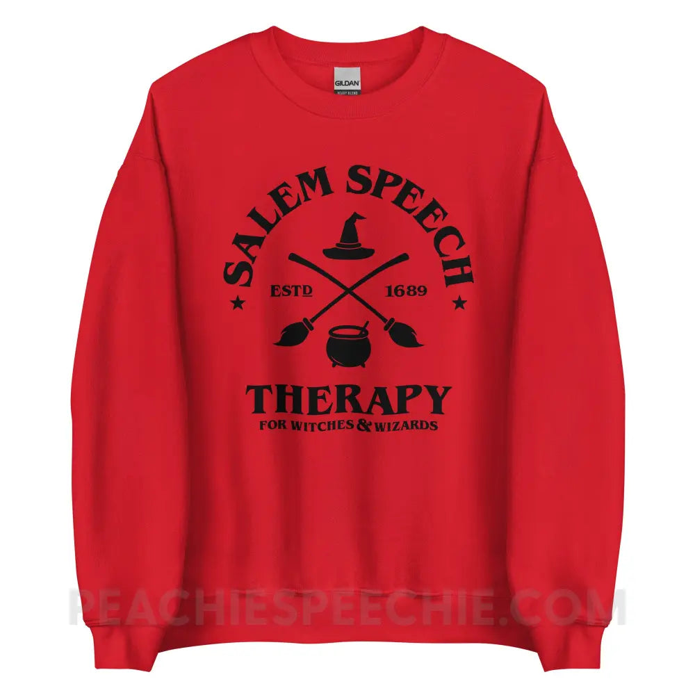 Salem Speech For Witches & Wizards Classic Sweatshirt - Red / M - peachiespeechie.com