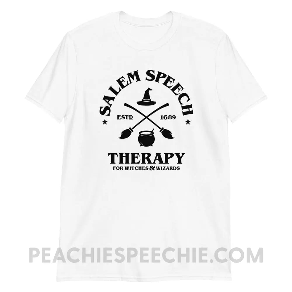Salem Speech For Witches & Wizards Classic Tee - White / S - T-Shirt peachiespeechie.com