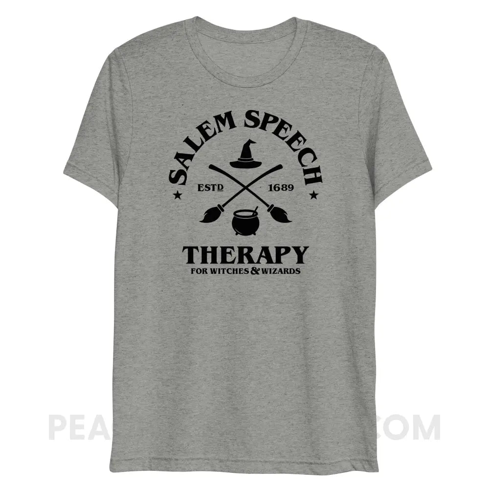 Salem Speech For Witches & Wizards Tri-Blend Tee - Athletic Grey Triblend / XS - peachiespeechie.com