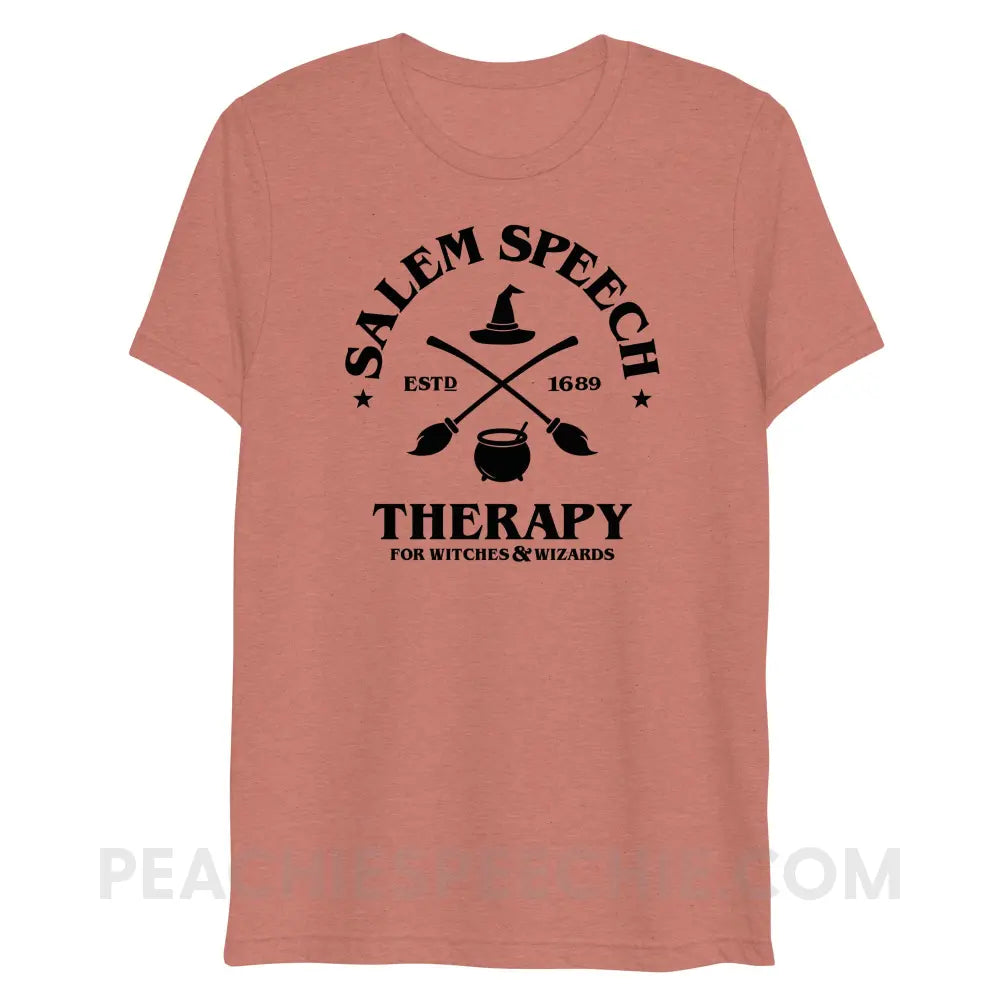 Salem Speech For Witches & Wizards Tri-Blend Tee - Mauve Triblend / XS - peachiespeechie.com