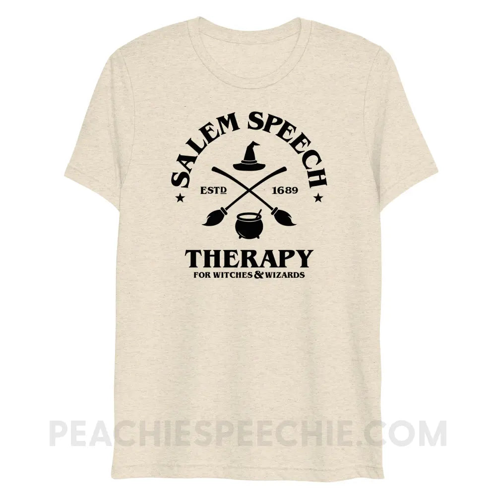 Salem Speech For Witches & Wizards Tri-Blend Tee - Oatmeal Triblend / XS - peachiespeechie.com