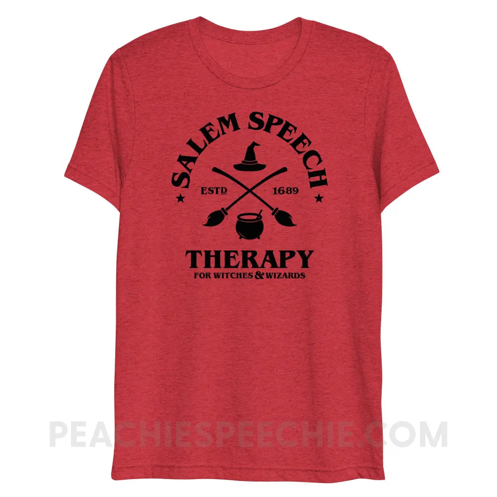 Salem Speech For Witches & Wizards Tri-Blend Tee - Red Triblend / XS - peachiespeechie.com