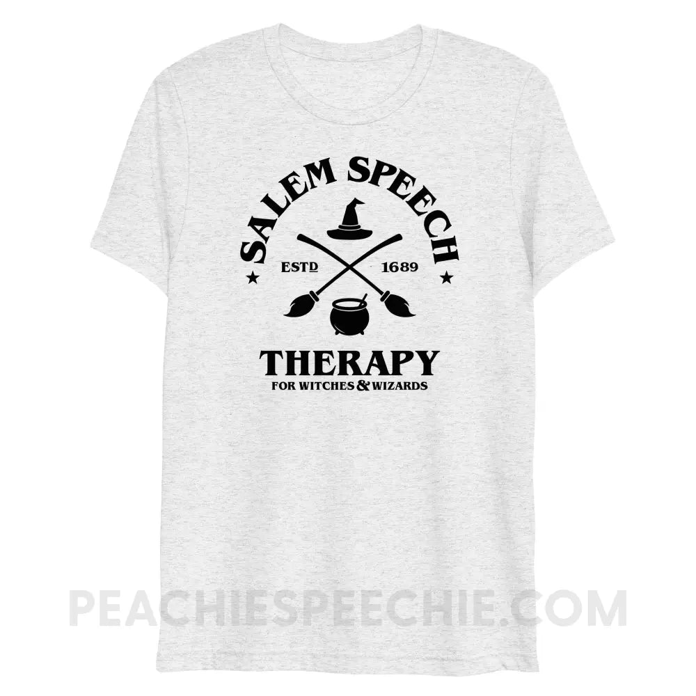 Salem Speech For Witches & Wizards Tri-Blend Tee - White Fleck Triblend / XS - peachiespeechie.com